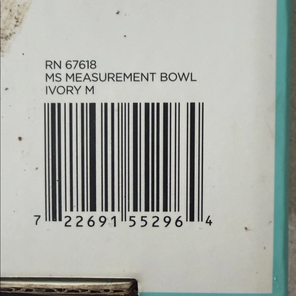 Martha Stewart Pets Ceramic Pet Bowl in Cream and Teal Accent